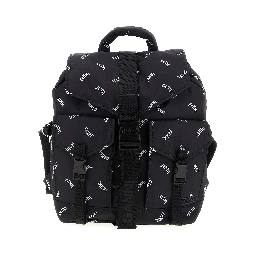 Black Polyester Backpack