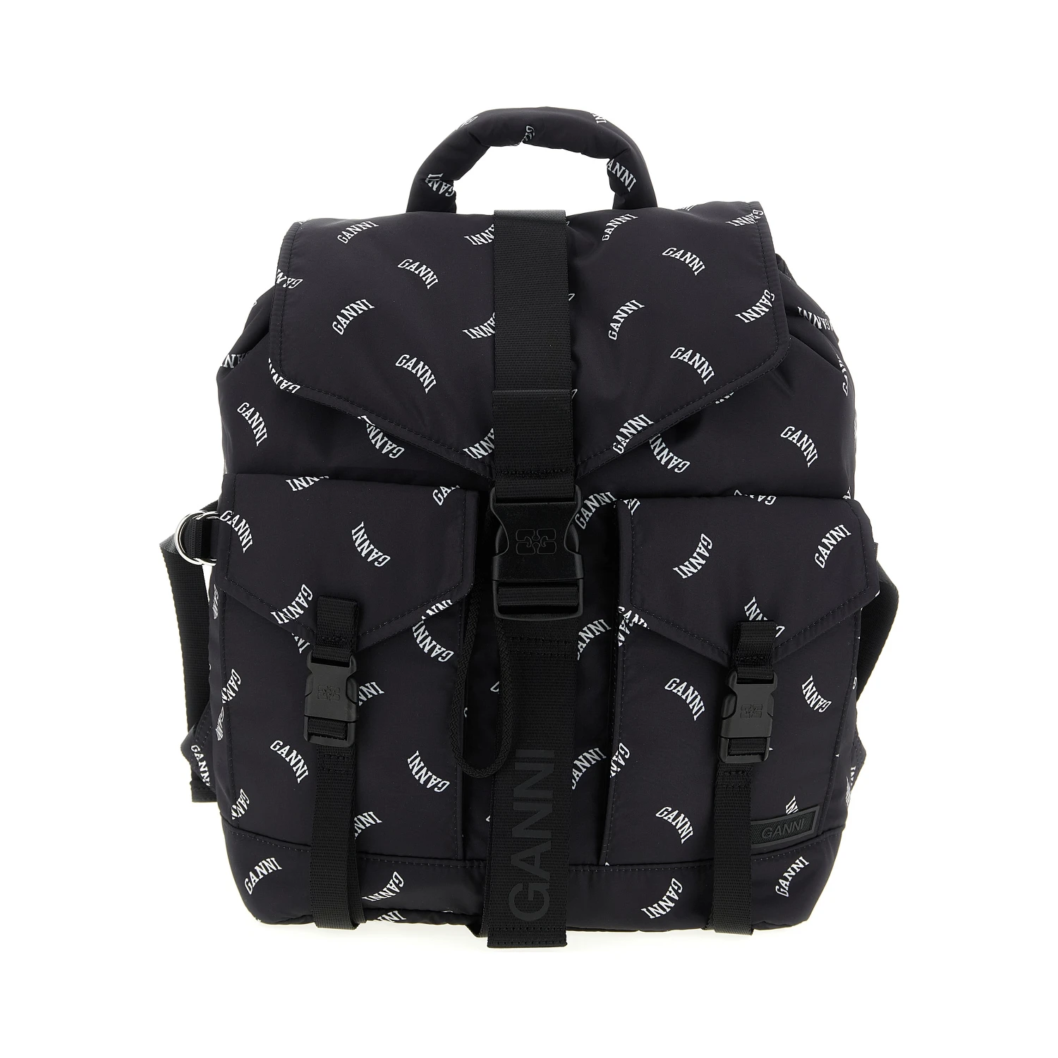 Black Polyester Backpack