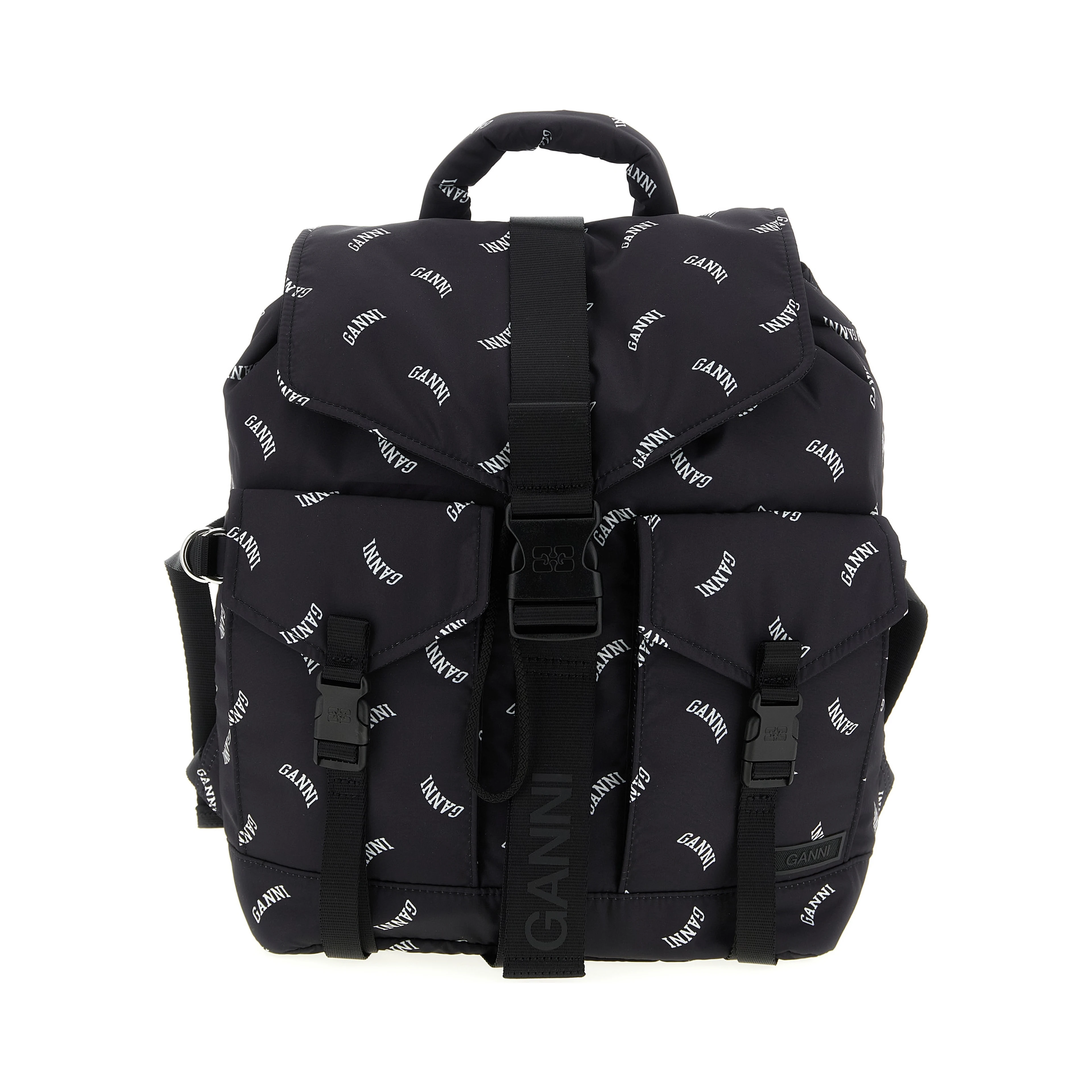 Black Polyester Backpack