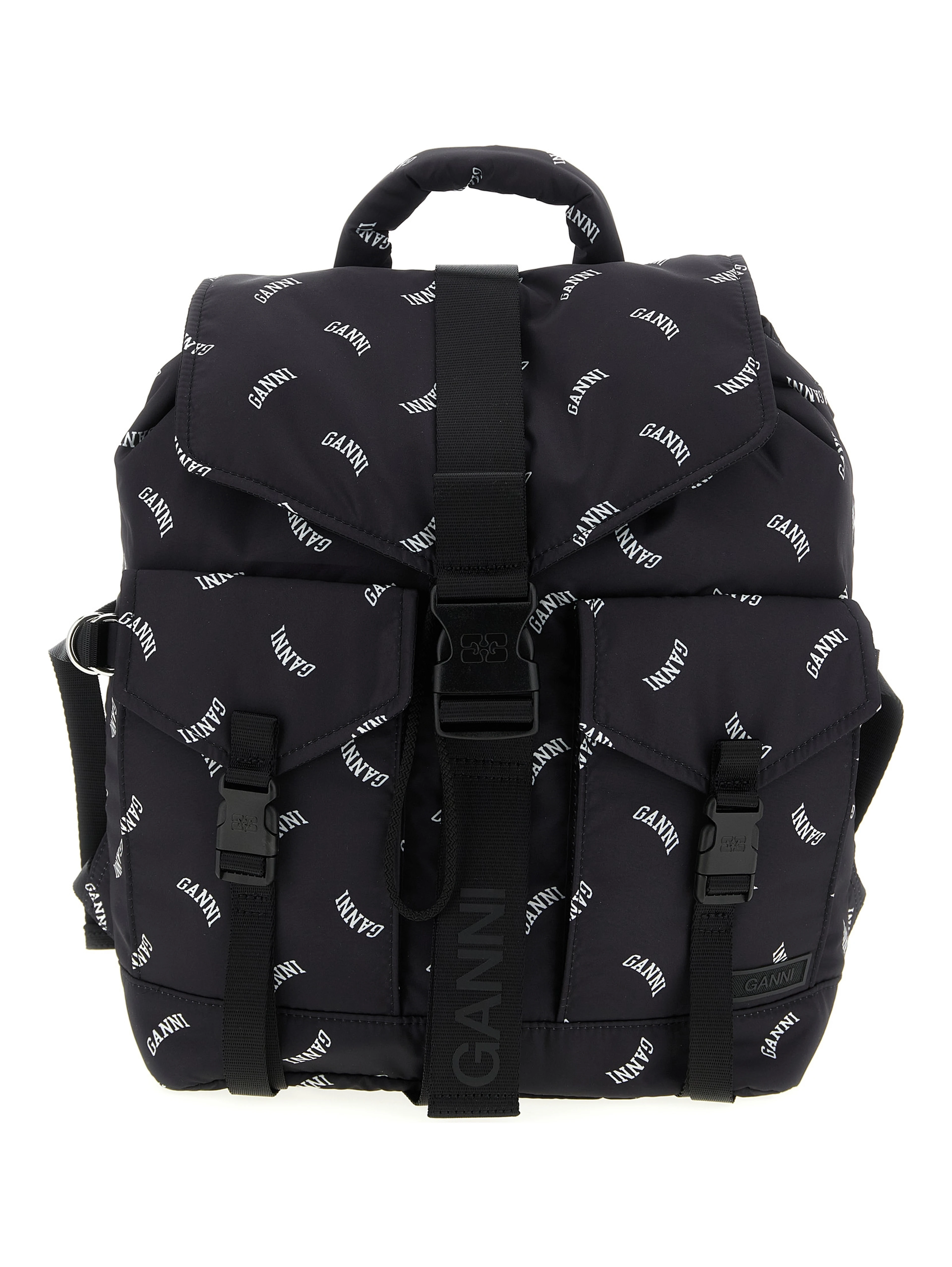 Black Polyester Backpack