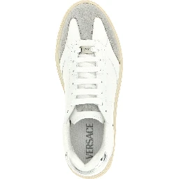 White Calfskin Low Top Sneakers