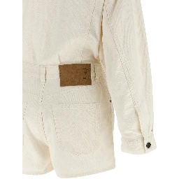 White Cotton Rompers