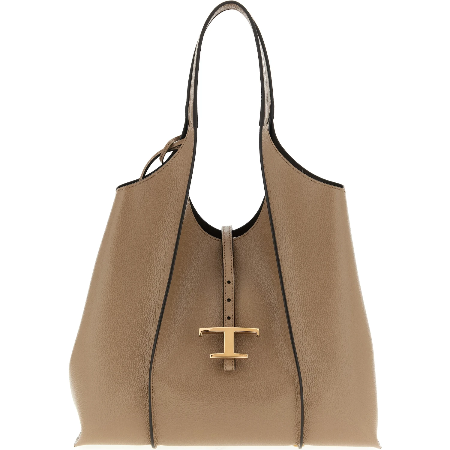 Beige Calfskin Tote Bag