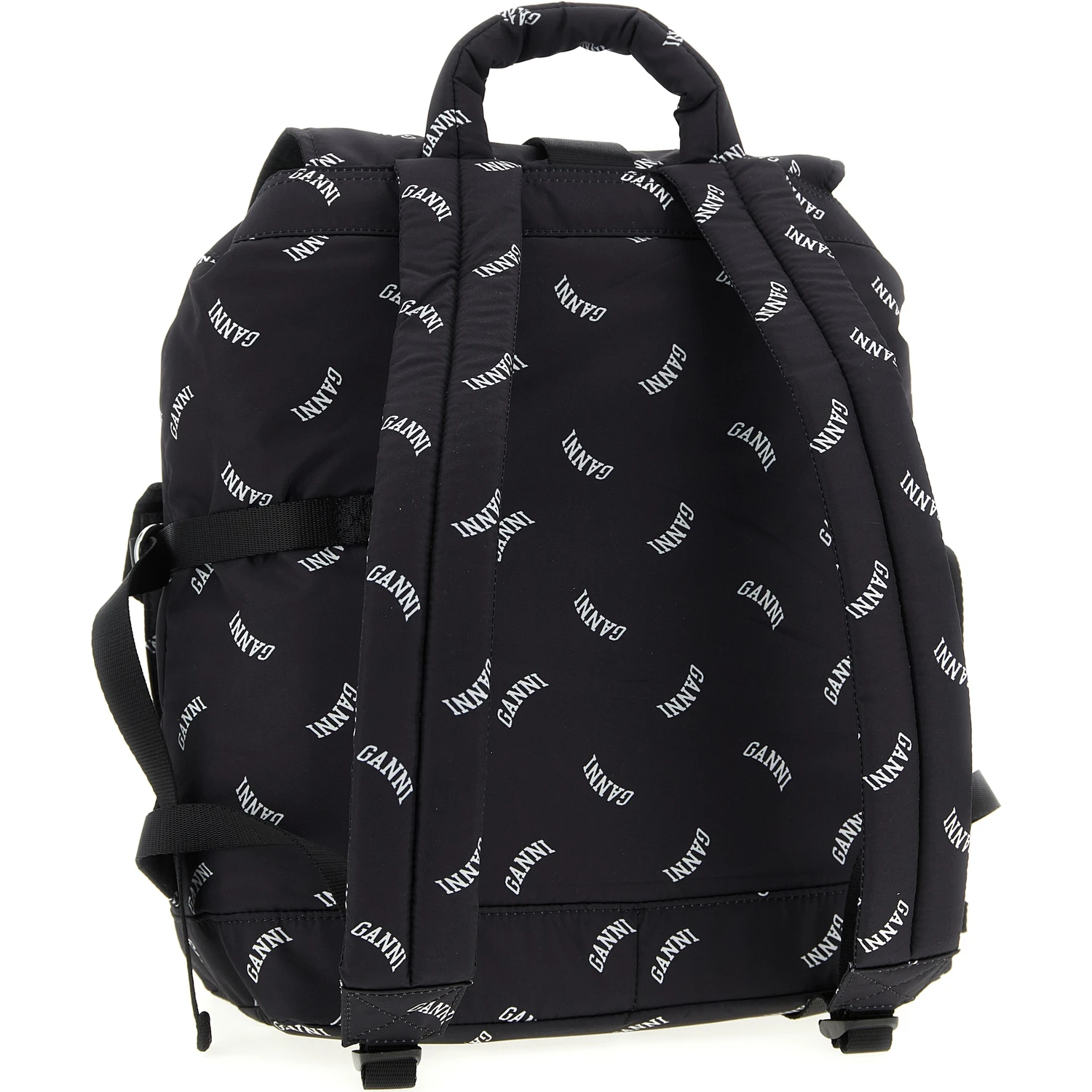 Black Polyester Backpack