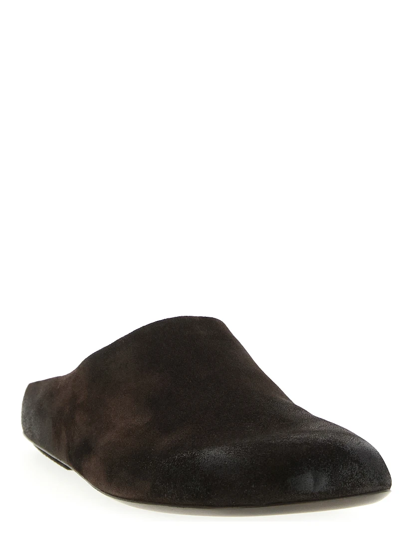 Brown Calfskin Mules