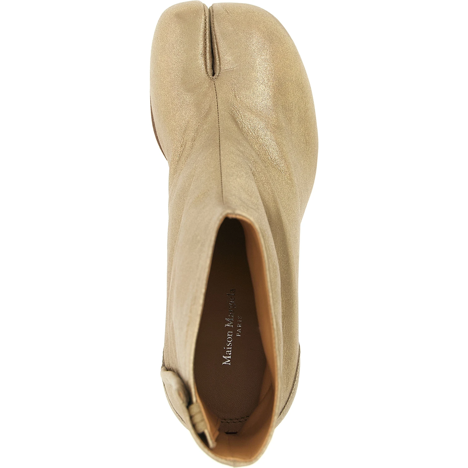 Gold Cashmere Ankle Boots