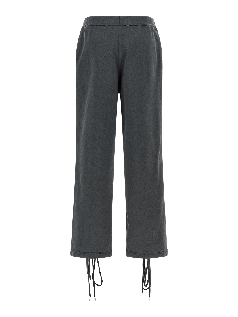 Gray Cotton Casual Pants