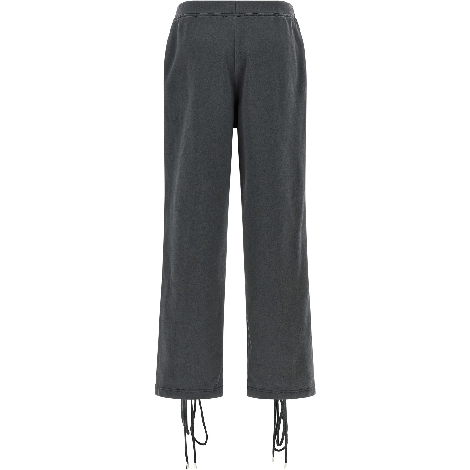 Gray Cotton Casual Pants