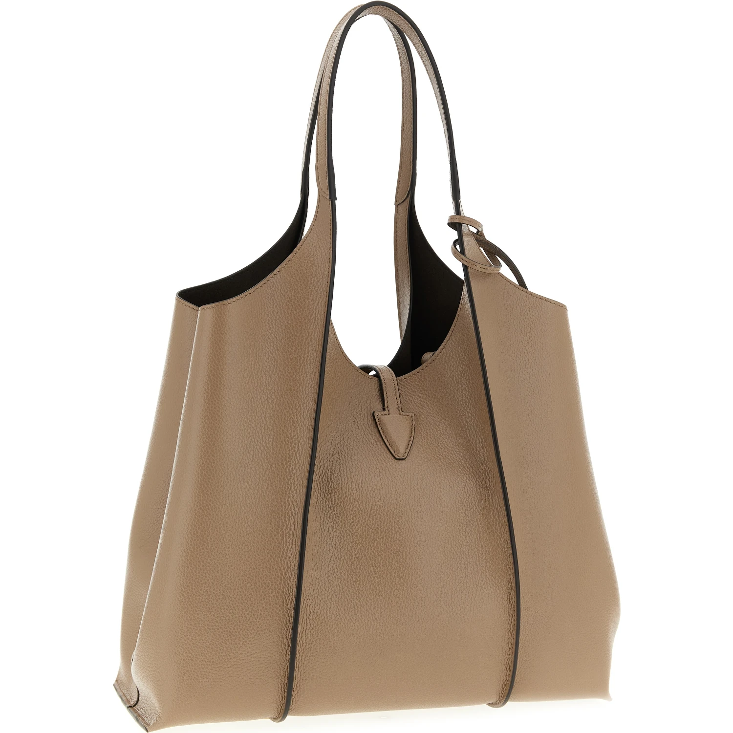 Beige Calfskin Tote Bag