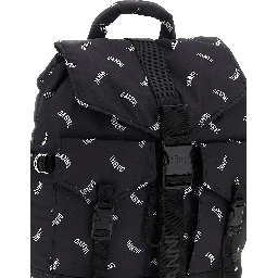 Black Polyester Backpack