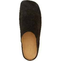 Brown Calfskin Mules