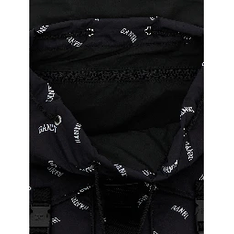 Black Polyester Backpack
