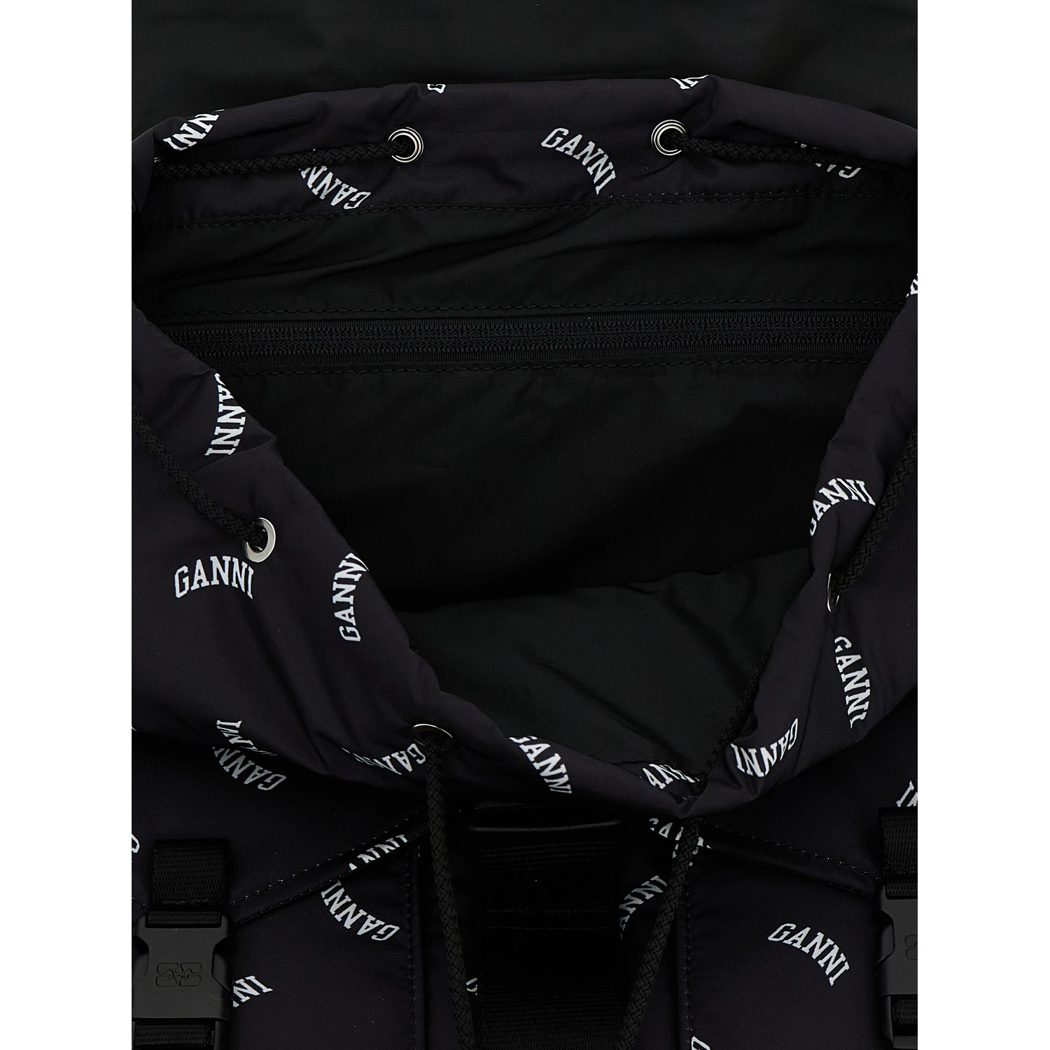 Black Polyester Backpack