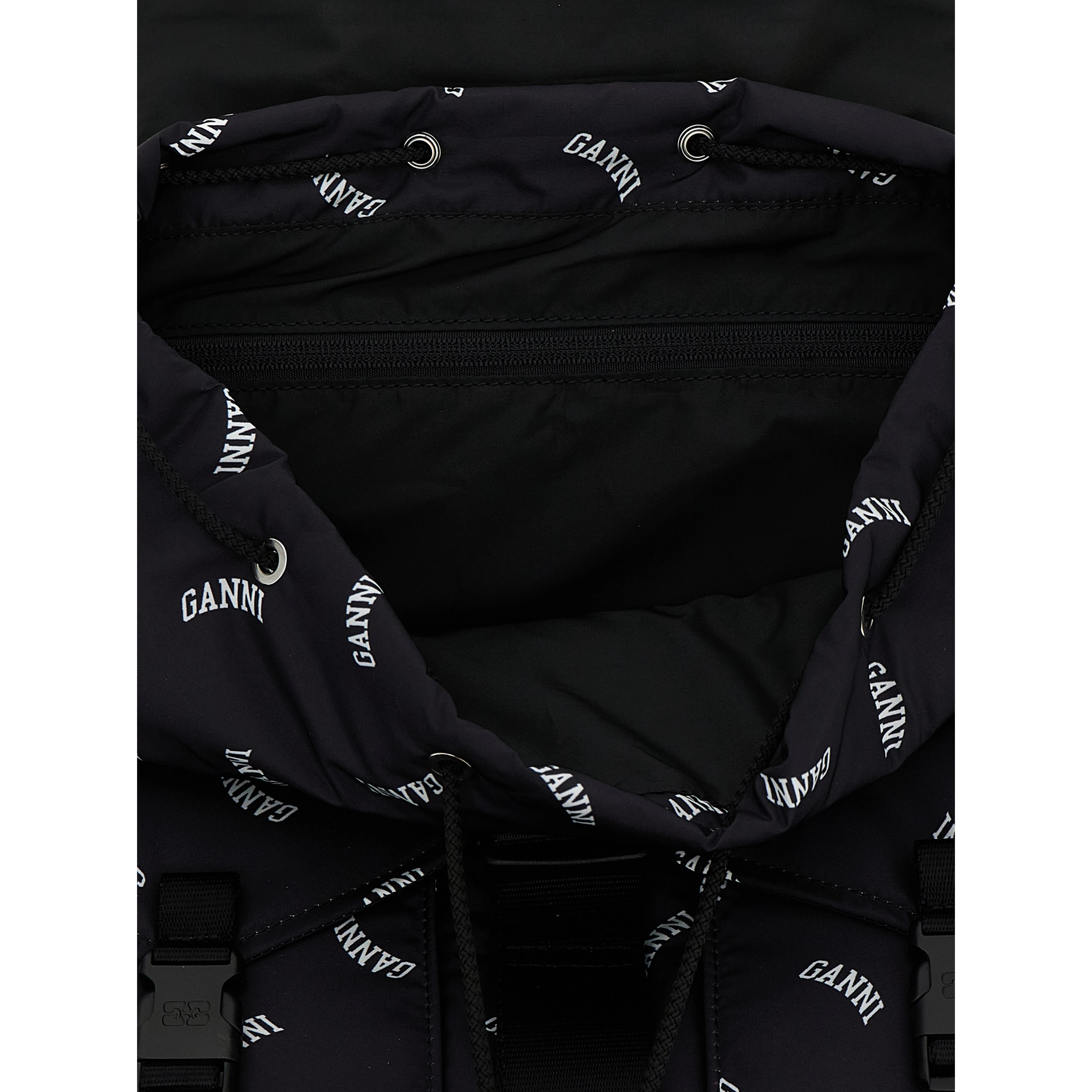 Black Polyester Backpack