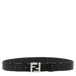 Black Calfskin Regular Belt