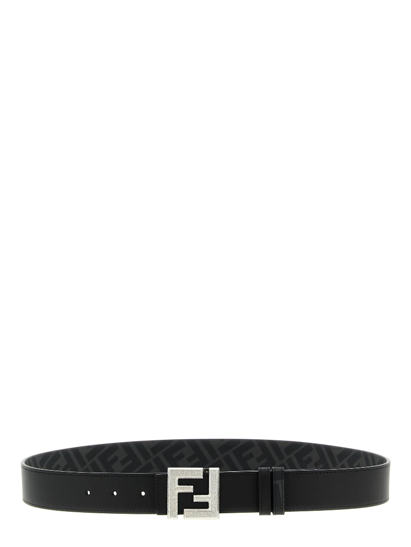 Black Calfskin Regular Belt
