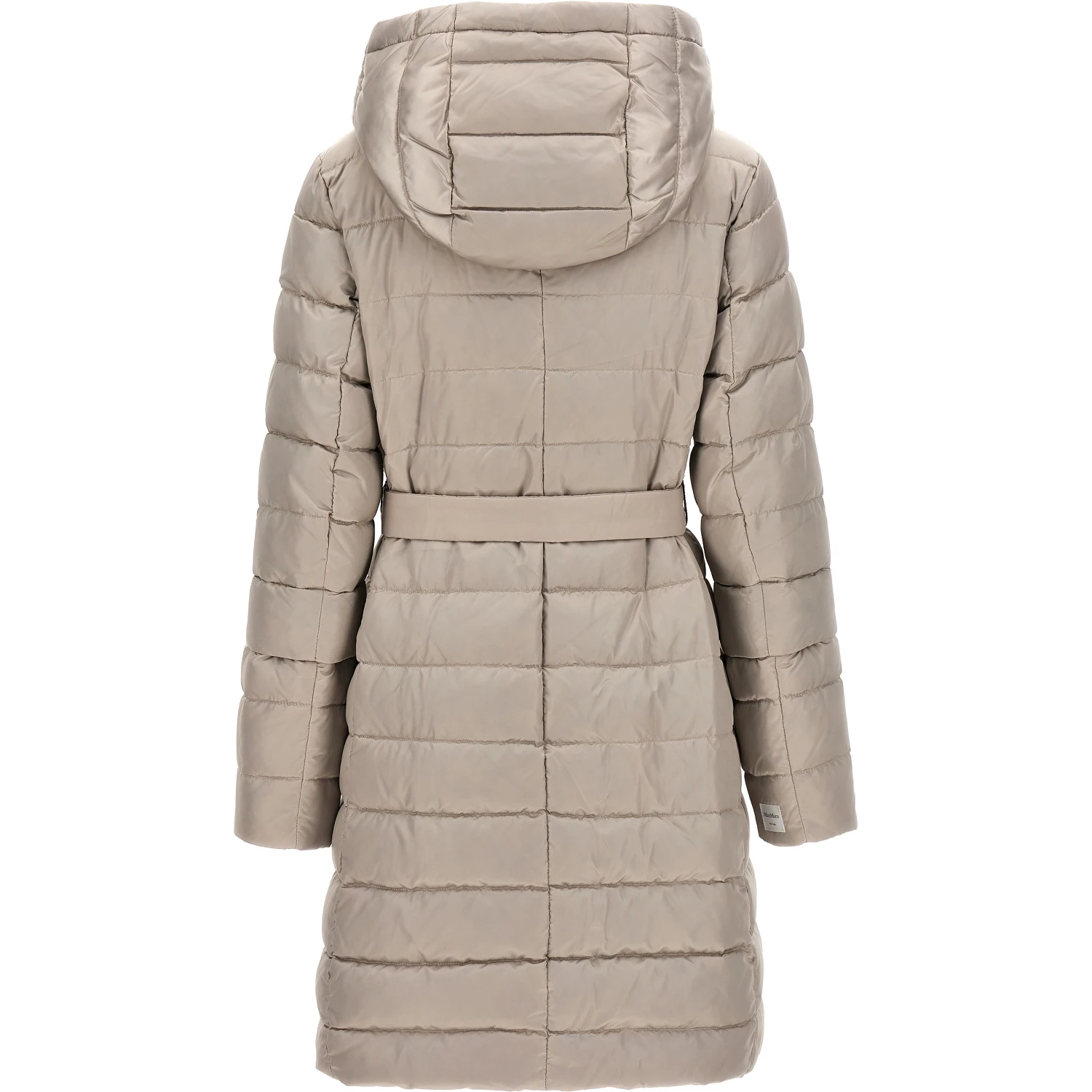 White Polyamide Full-Length Jacket