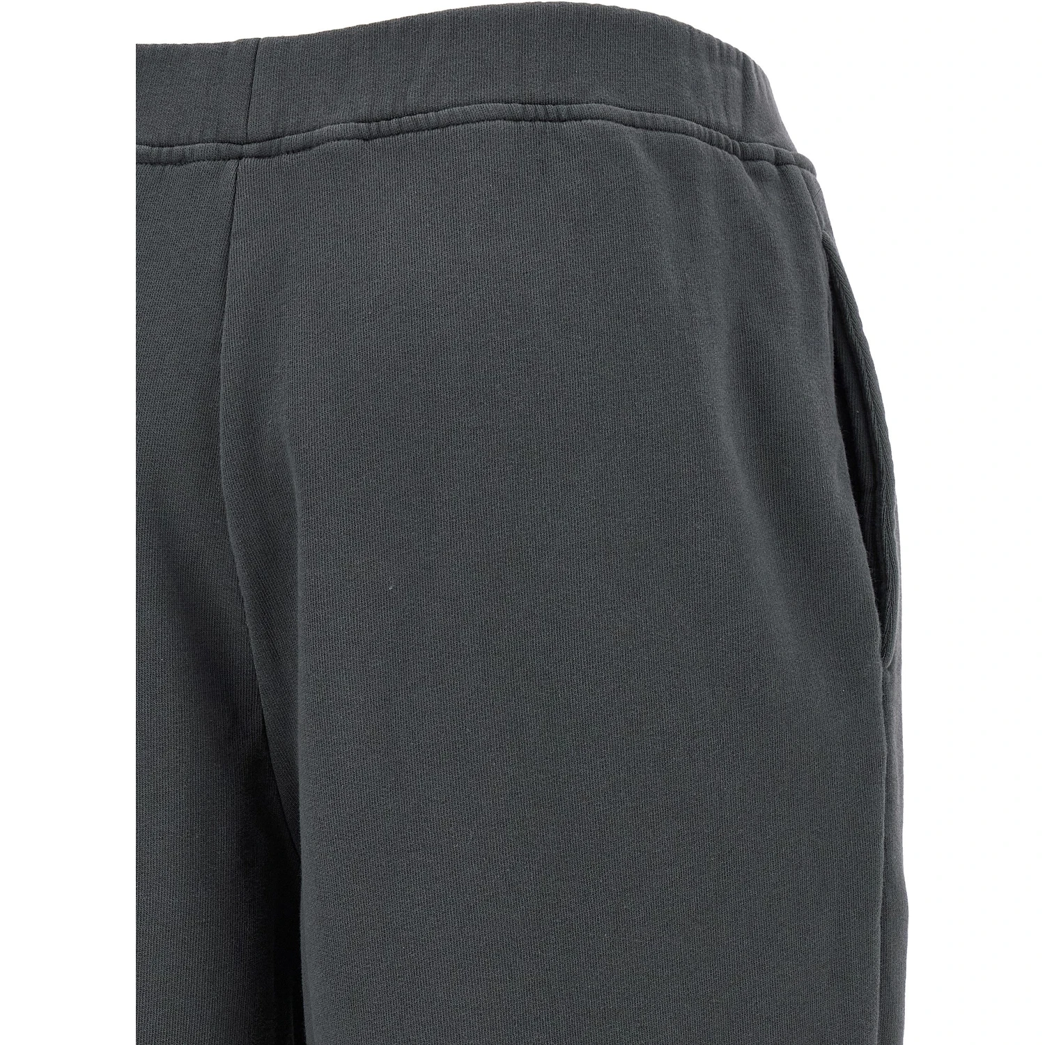Gray Cotton Casual Pants