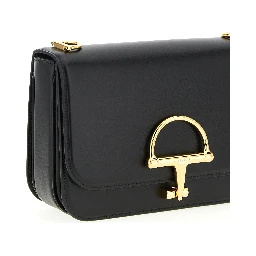 Black Calfskin Shoulder Bag