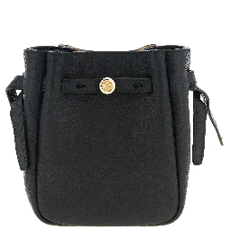 Black Cowhide Crossbody Bag