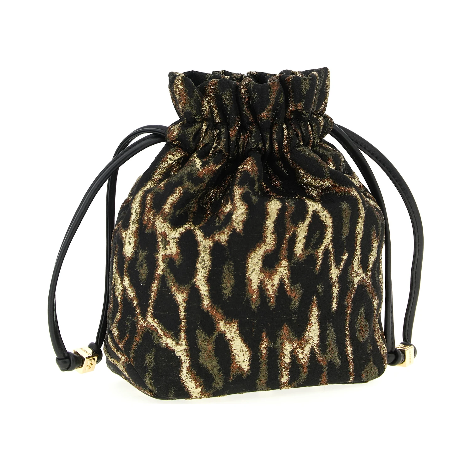 Brown Polyester Clutch Bag