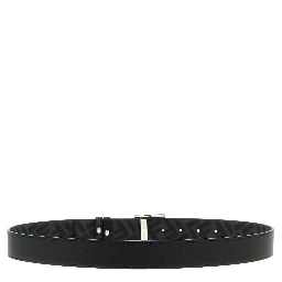 Black Calfskin Regular Belt