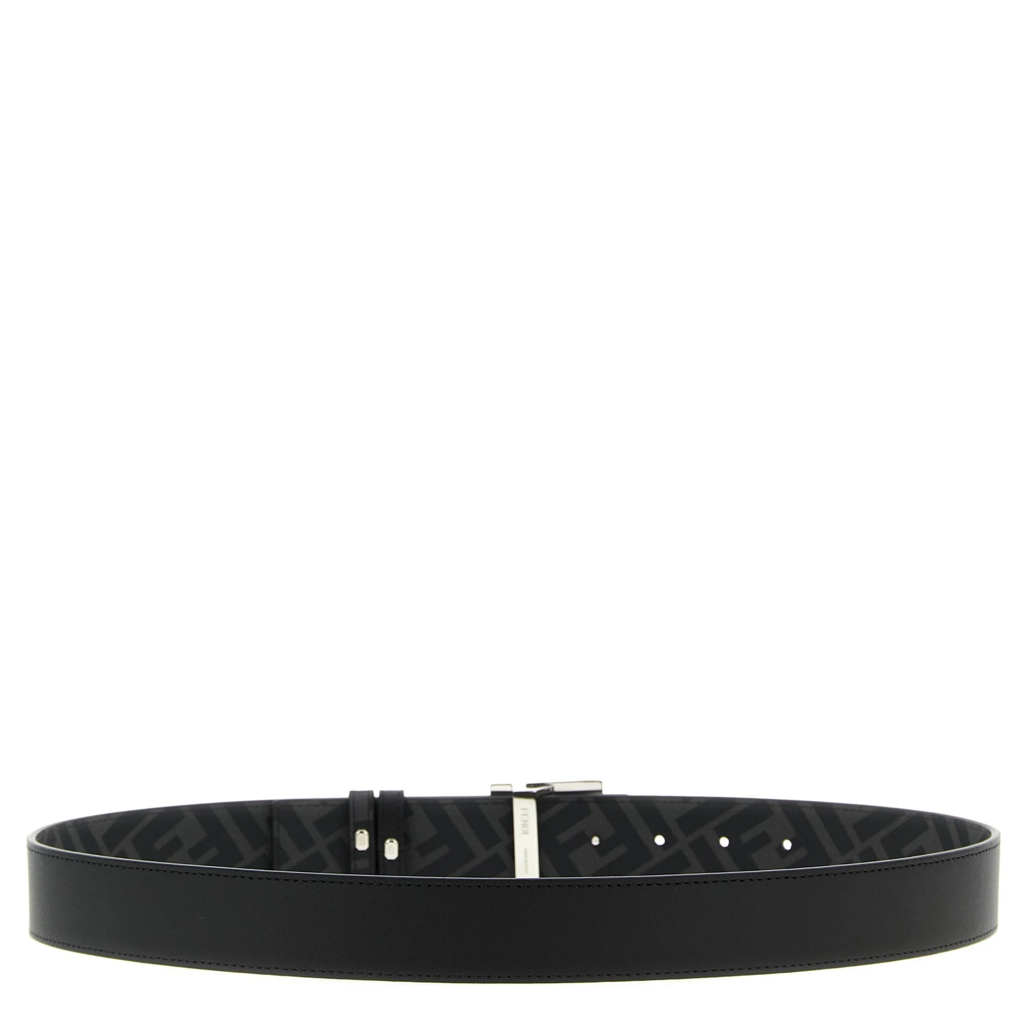 Black Calfskin Regular Belt