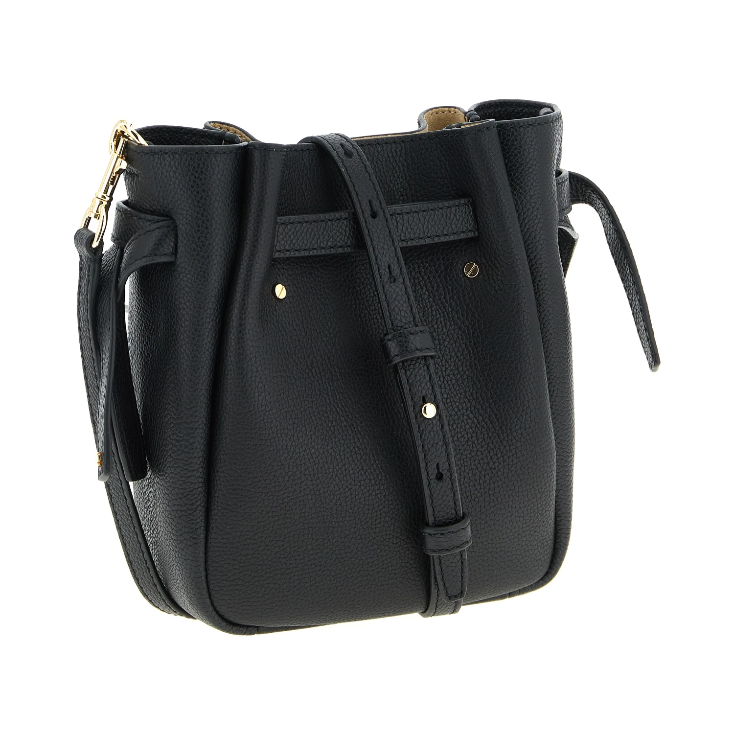 Black Cowhide Crossbody Bag