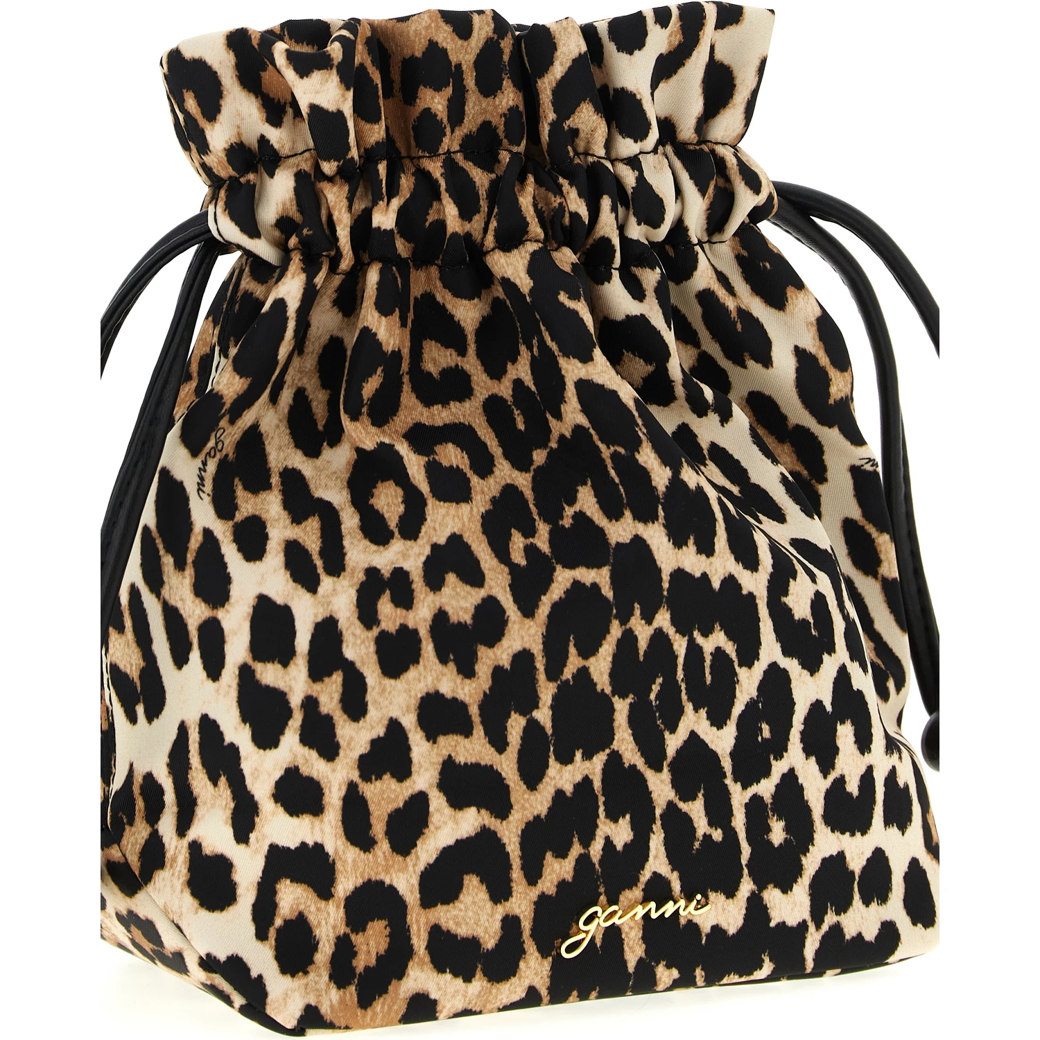 Brown Recycled Polyamide Clutch Bag