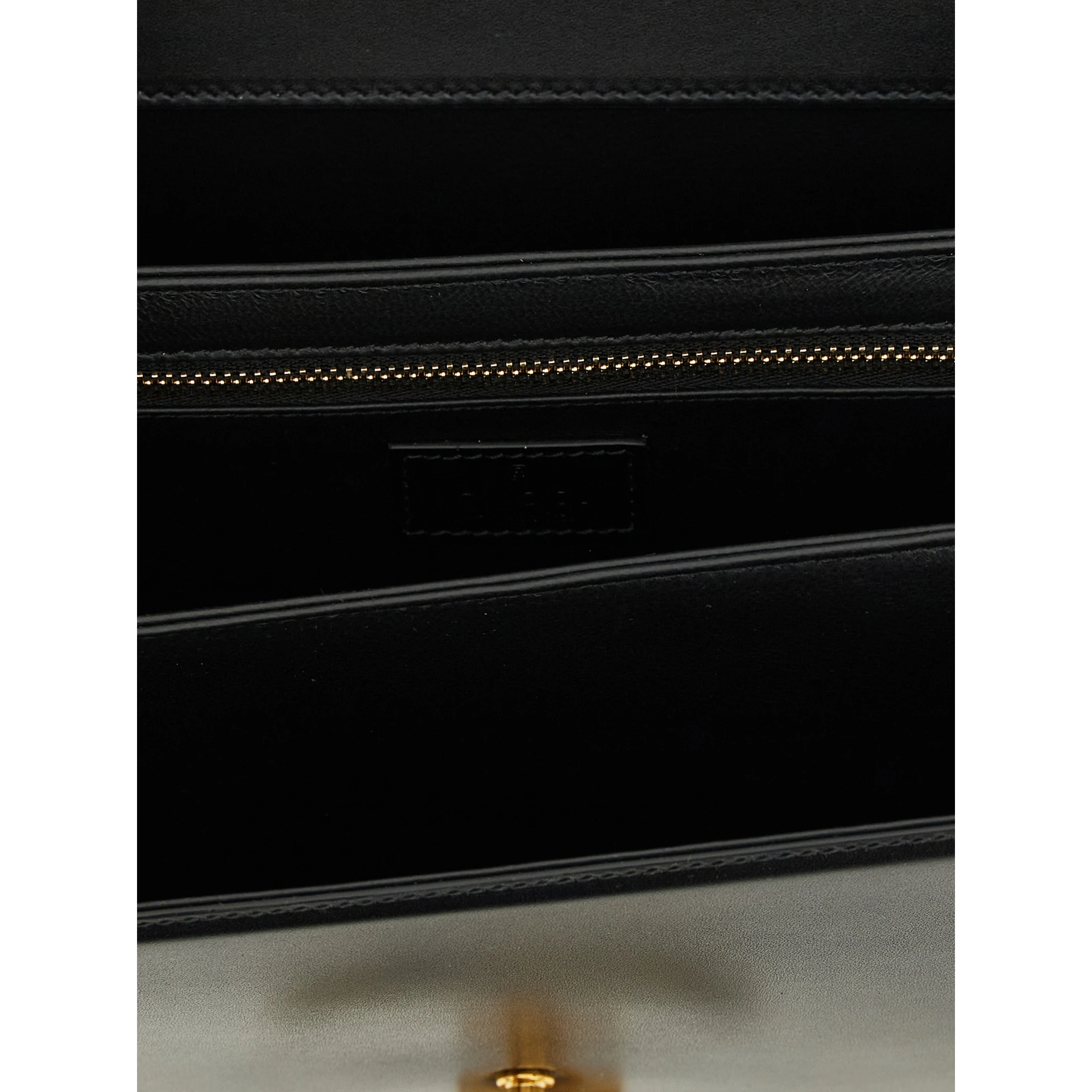 Black Calfskin Shoulder Bag