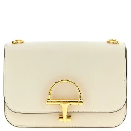 White Calfskin Shoulder Bag