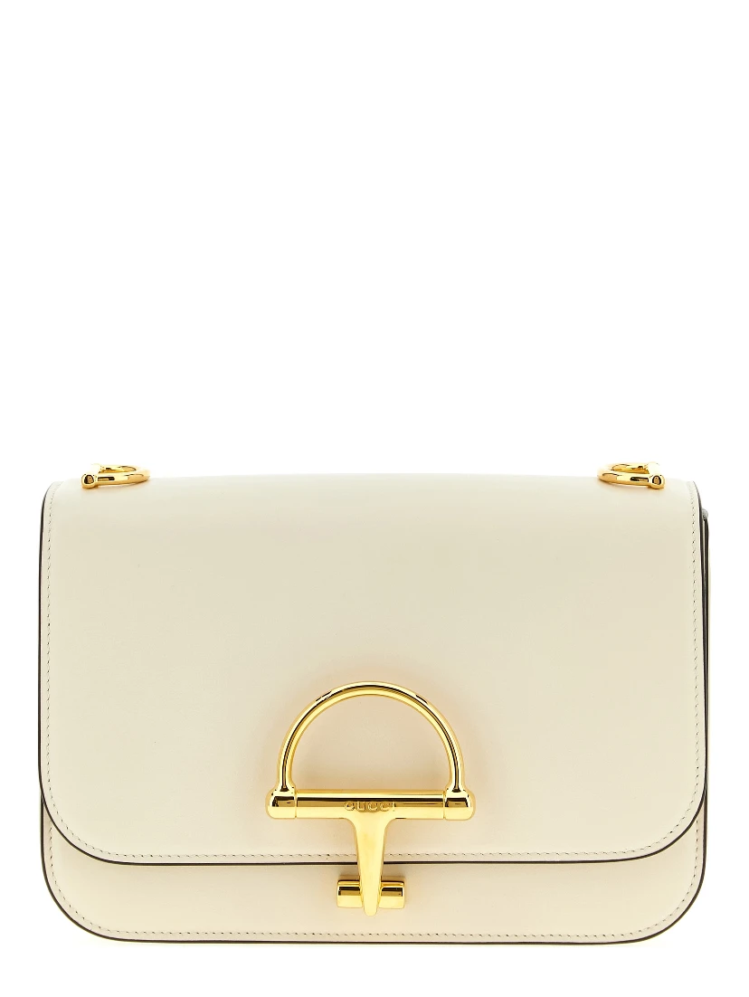 White Calfskin Shoulder Bag