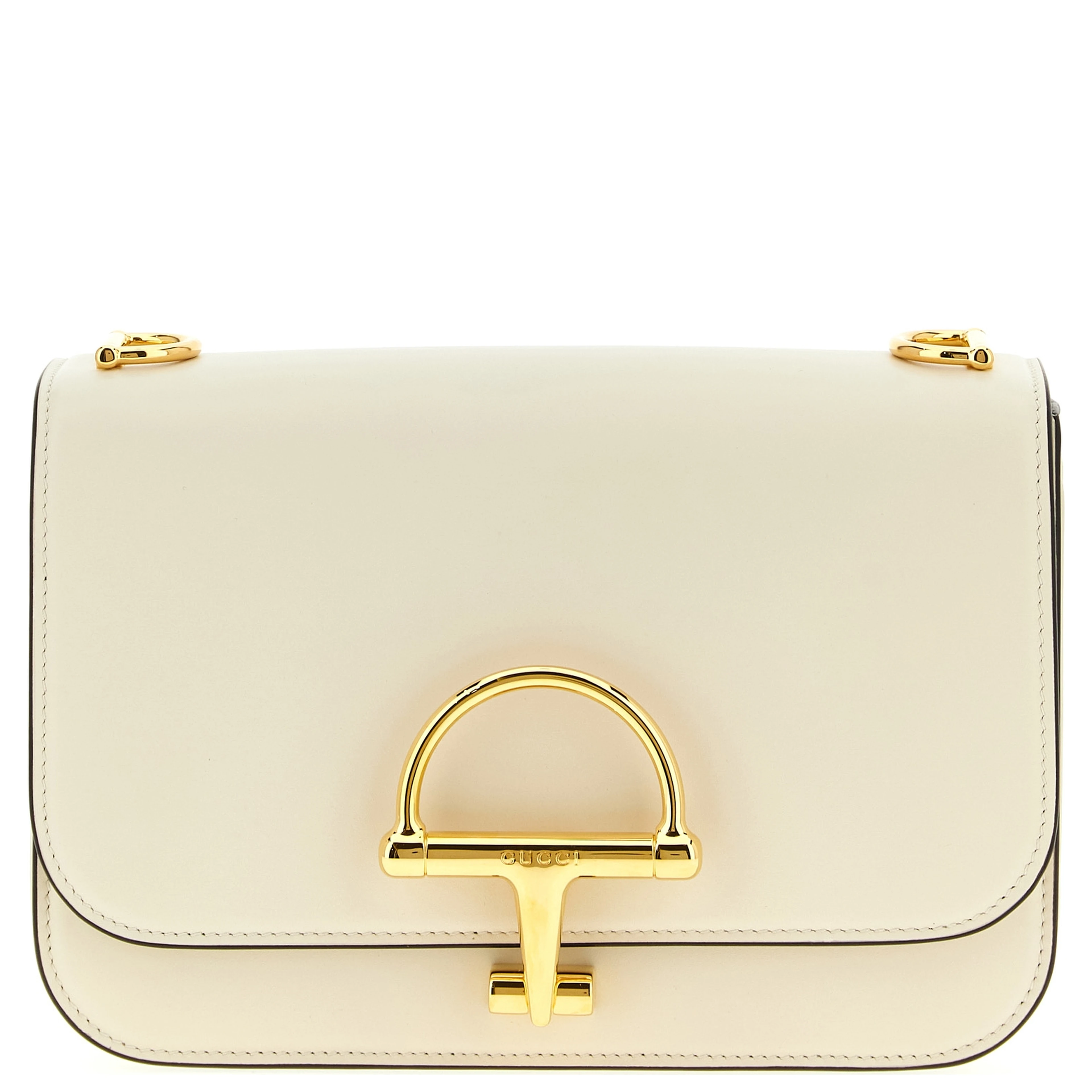 White Calfskin Shoulder Bag