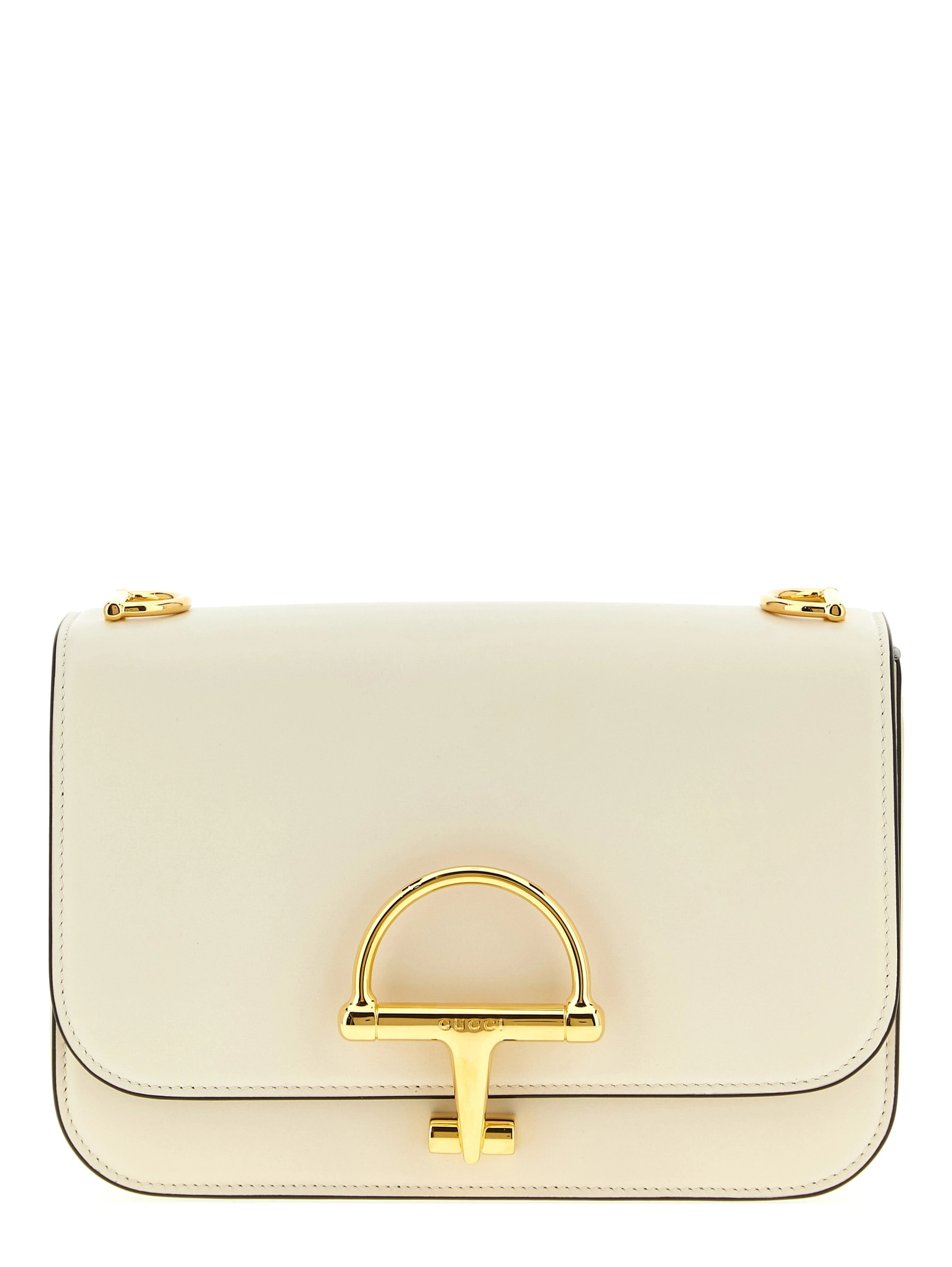 White Calfskin Shoulder Bag