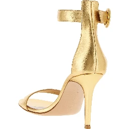 Multicolor Lamb Leather Stiletto Heel Sandals