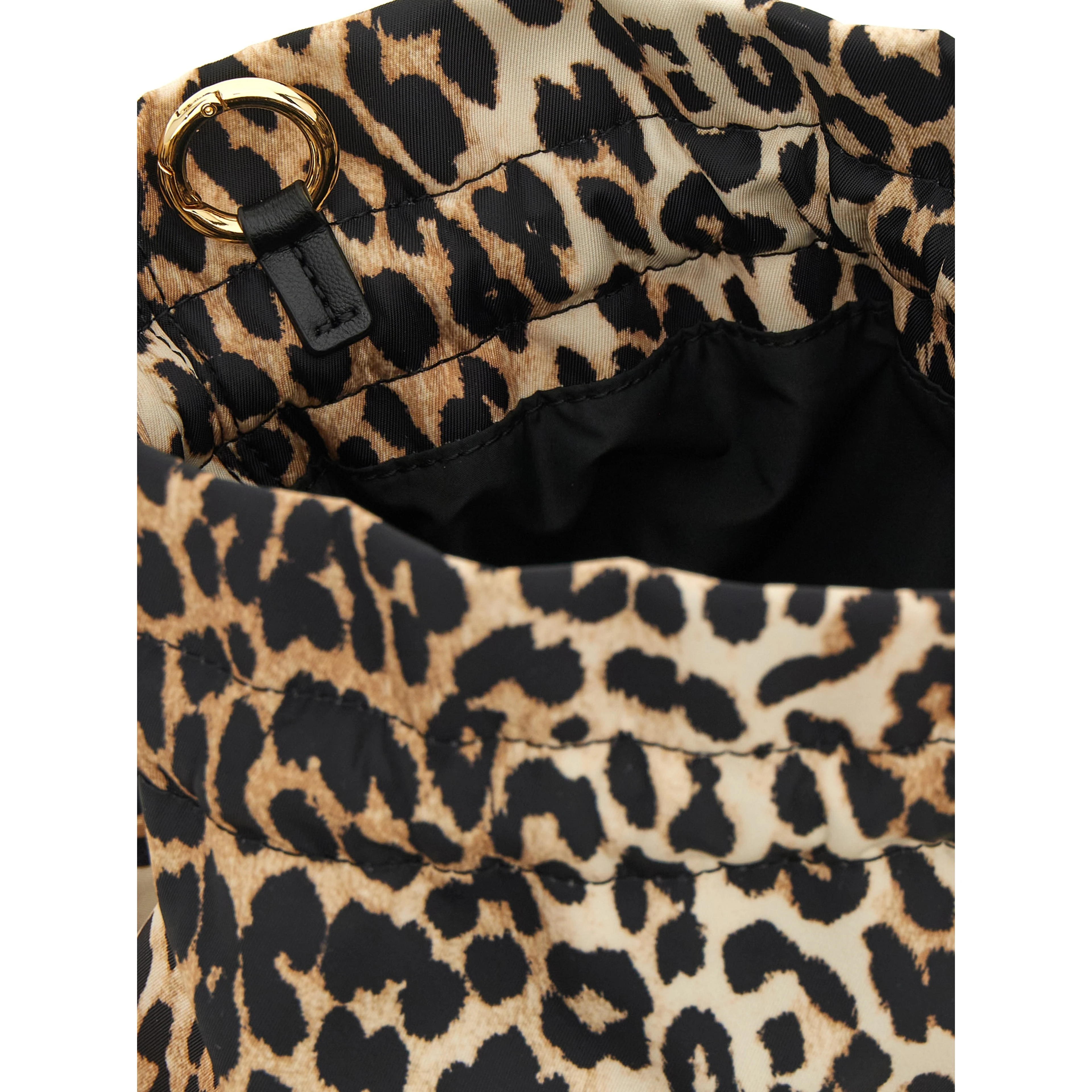Brown Recycled Polyamide Clutch Bag
