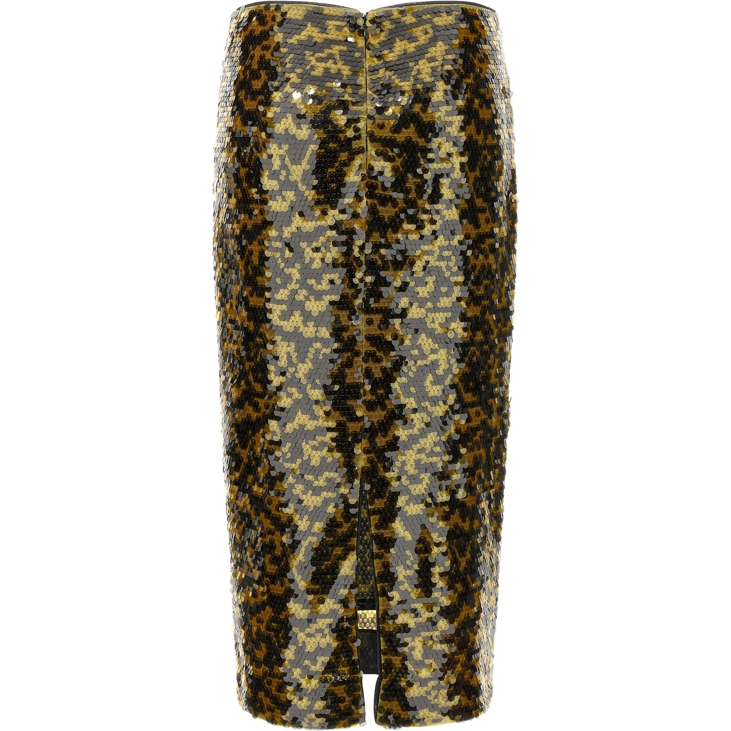 Multicolor Polyester Midi Skirt