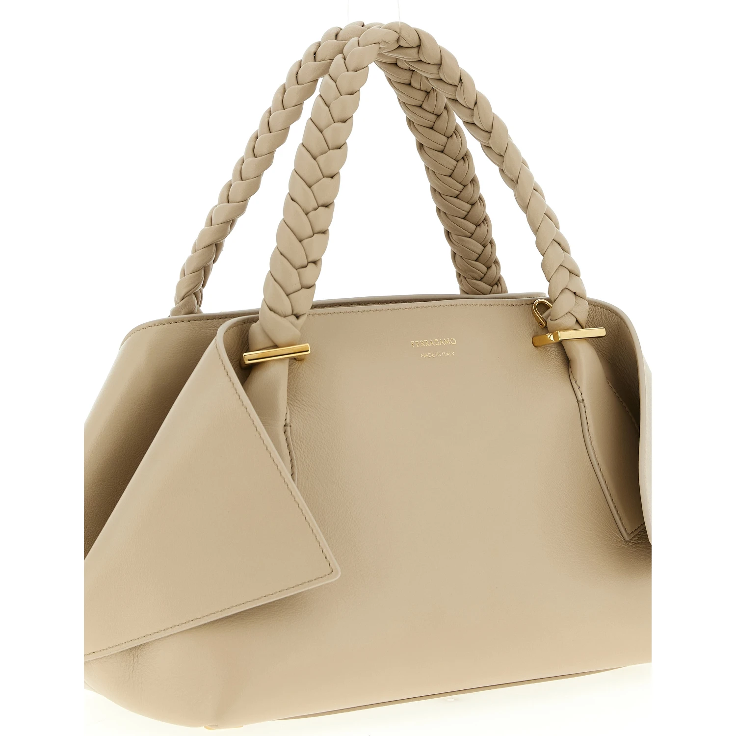 Gray Calfskin Handbag