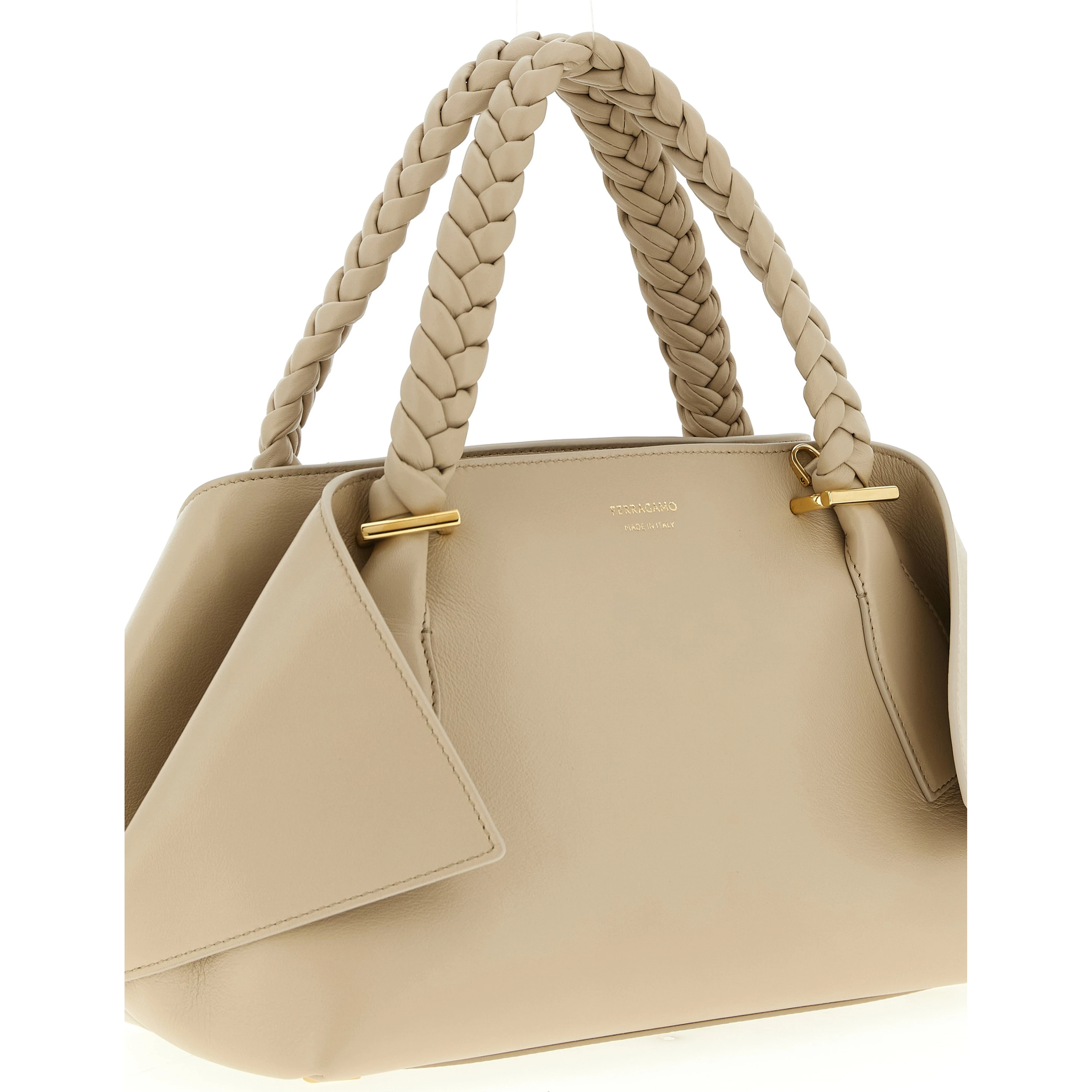 Gray Calfskin Handbag