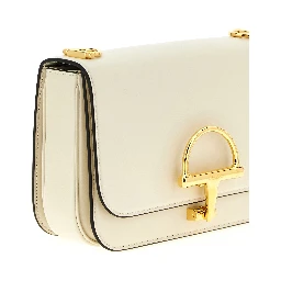 White Calfskin Shoulder Bag