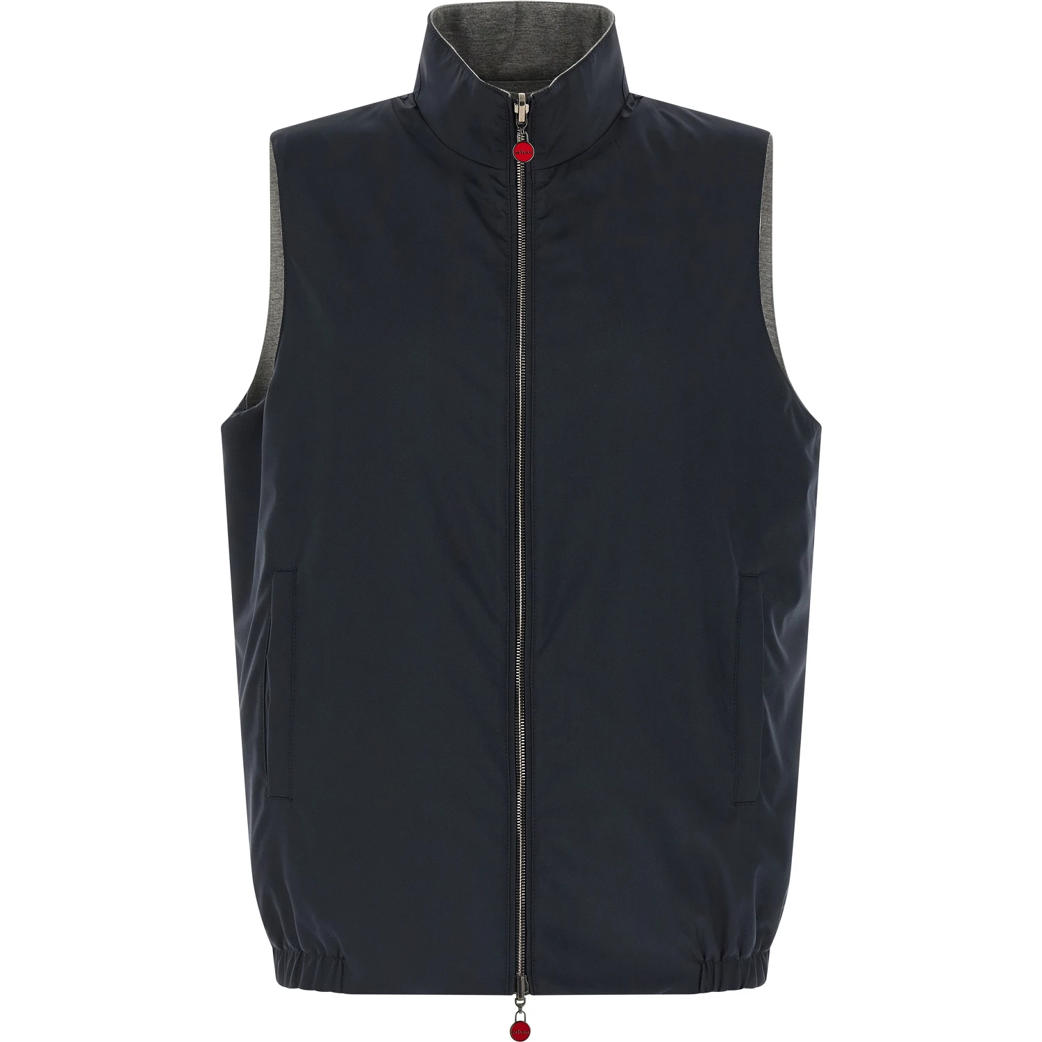 Blue Cotton Sleeveless Jacket