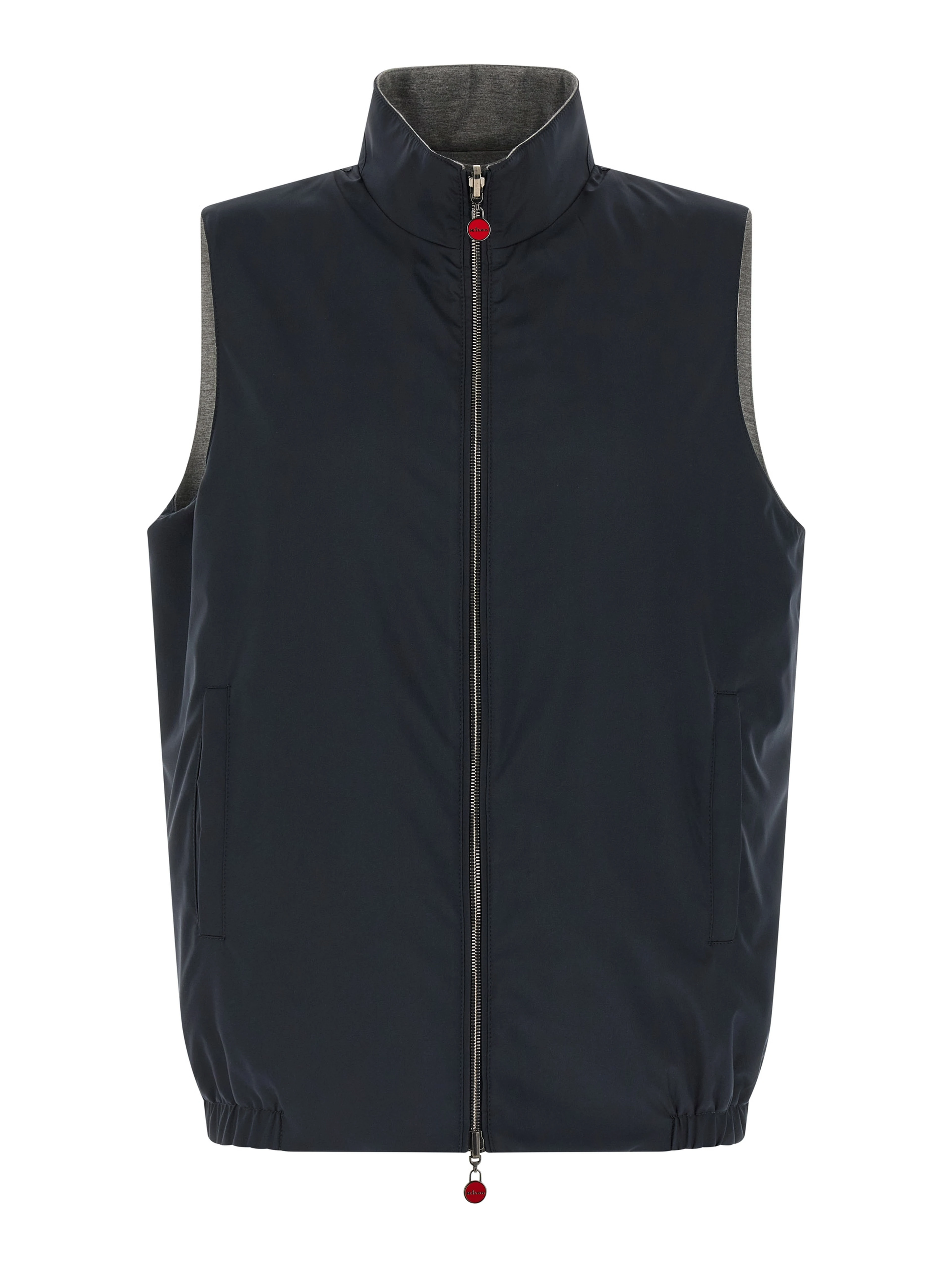 Blue Cotton Sleeveless Jacket