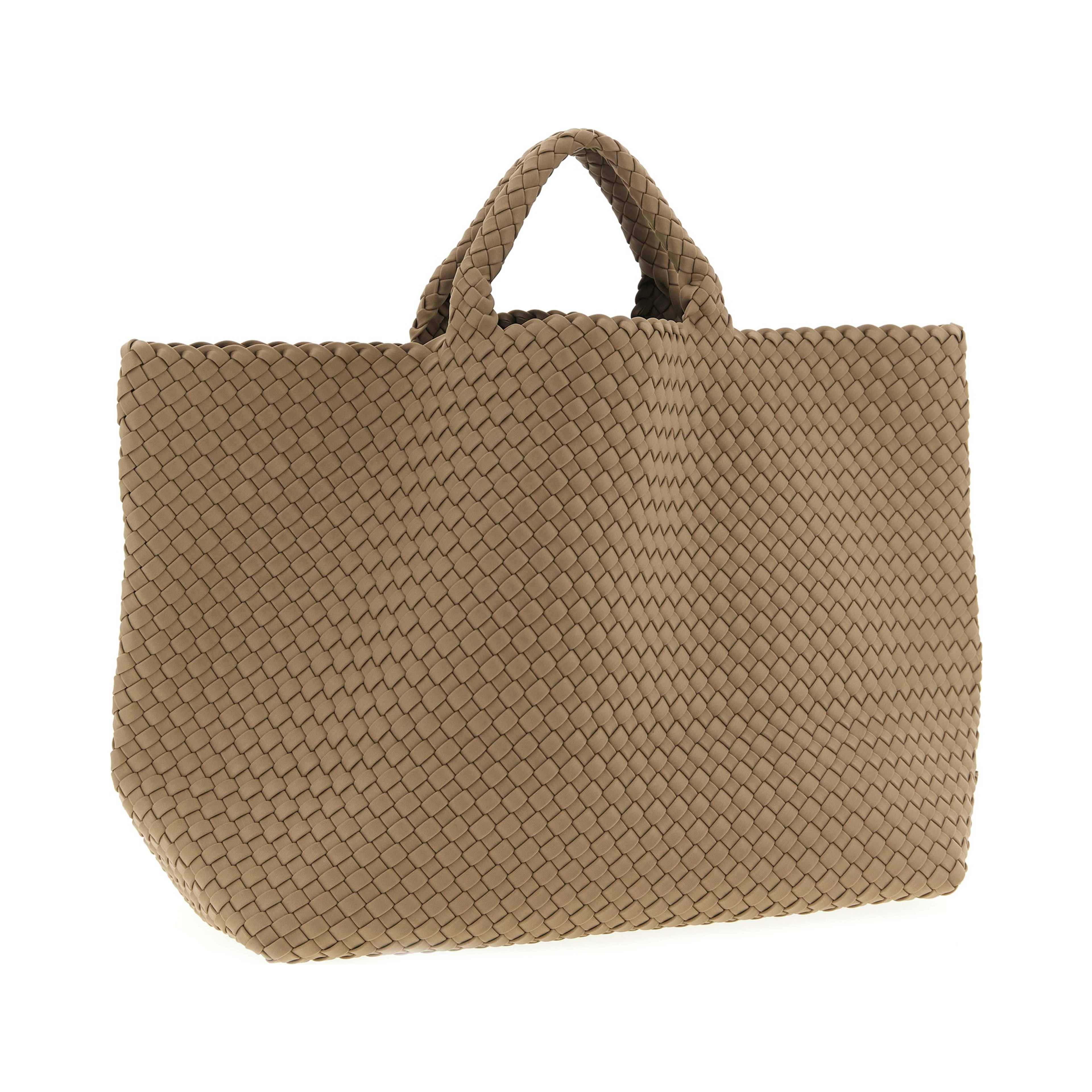 Beige Neoprene Tote Bag
