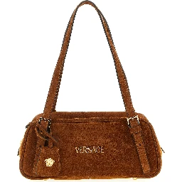 Brown Calfskin Shoulder Bag