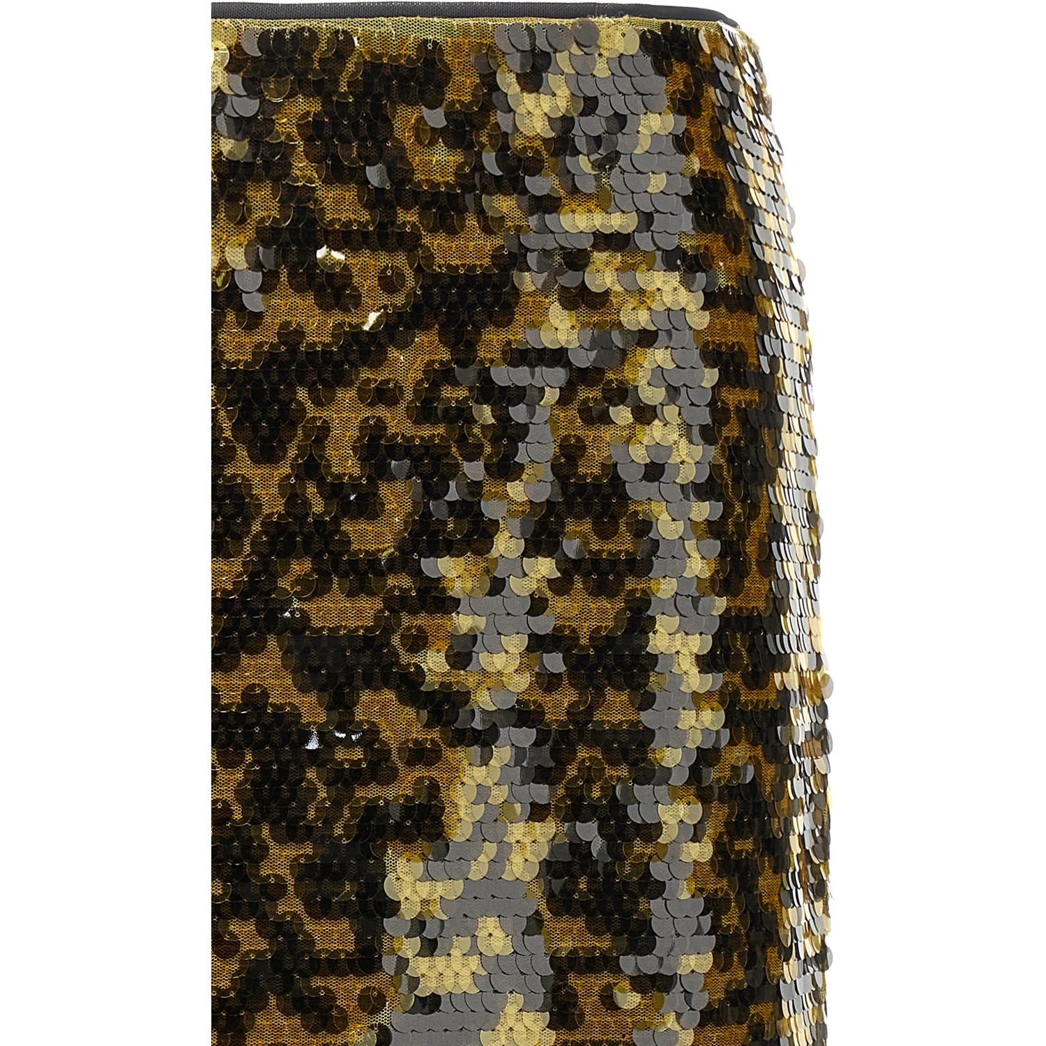 Multicolor Polyester Midi Skirt