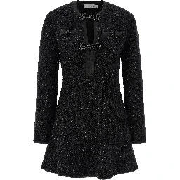 Black Cotton Short Dress