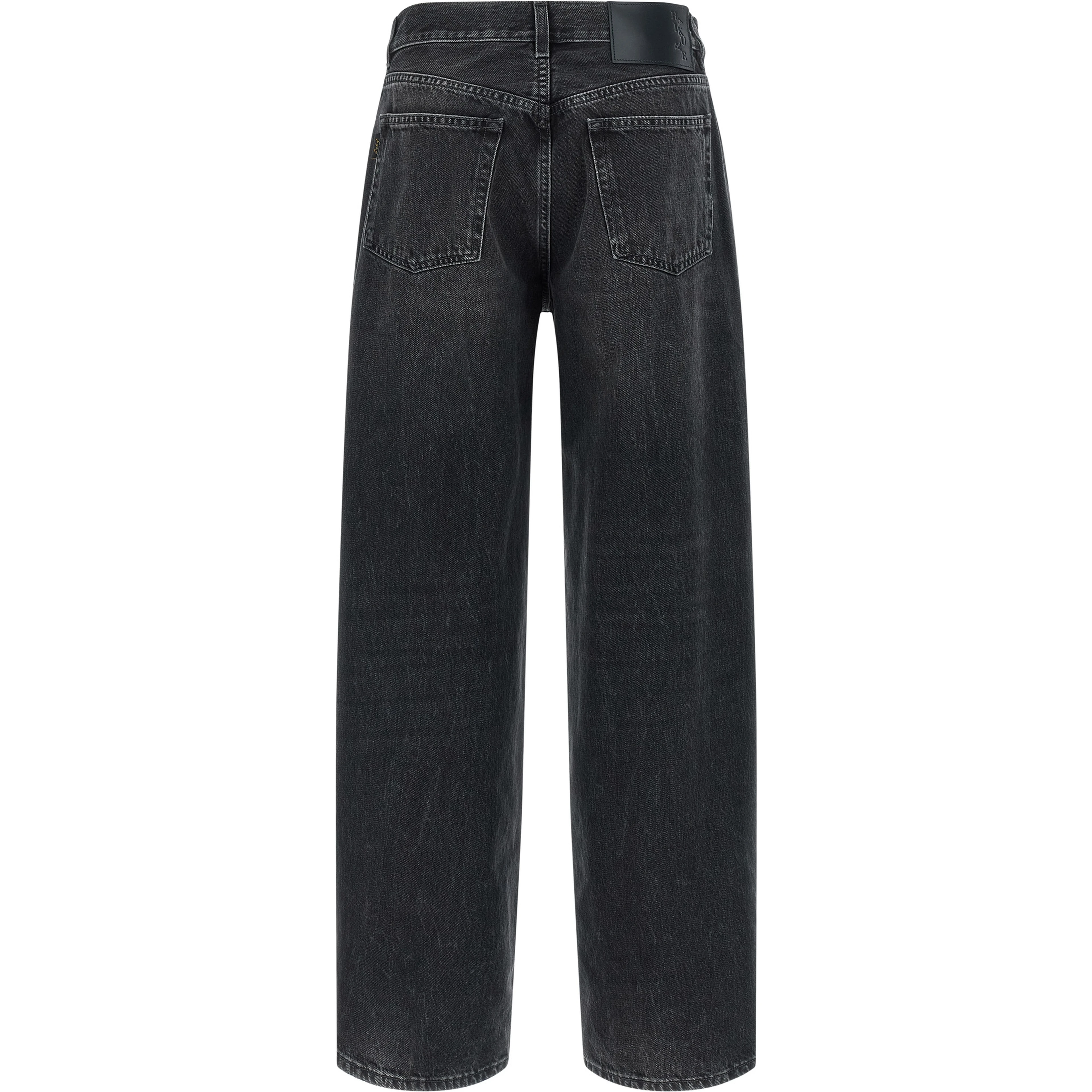 Black Cotton High-Waisted Jean