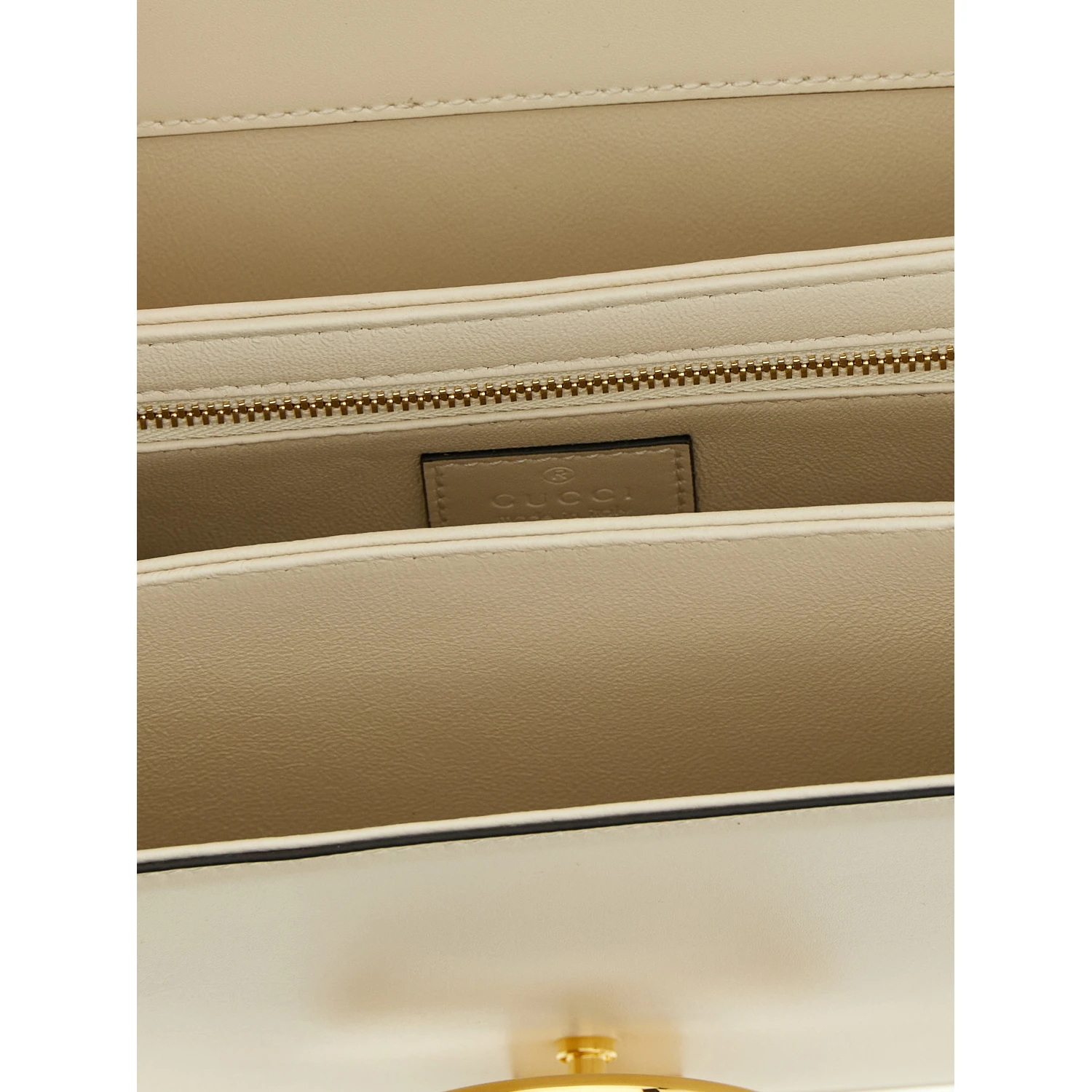 White Calfskin Shoulder Bag