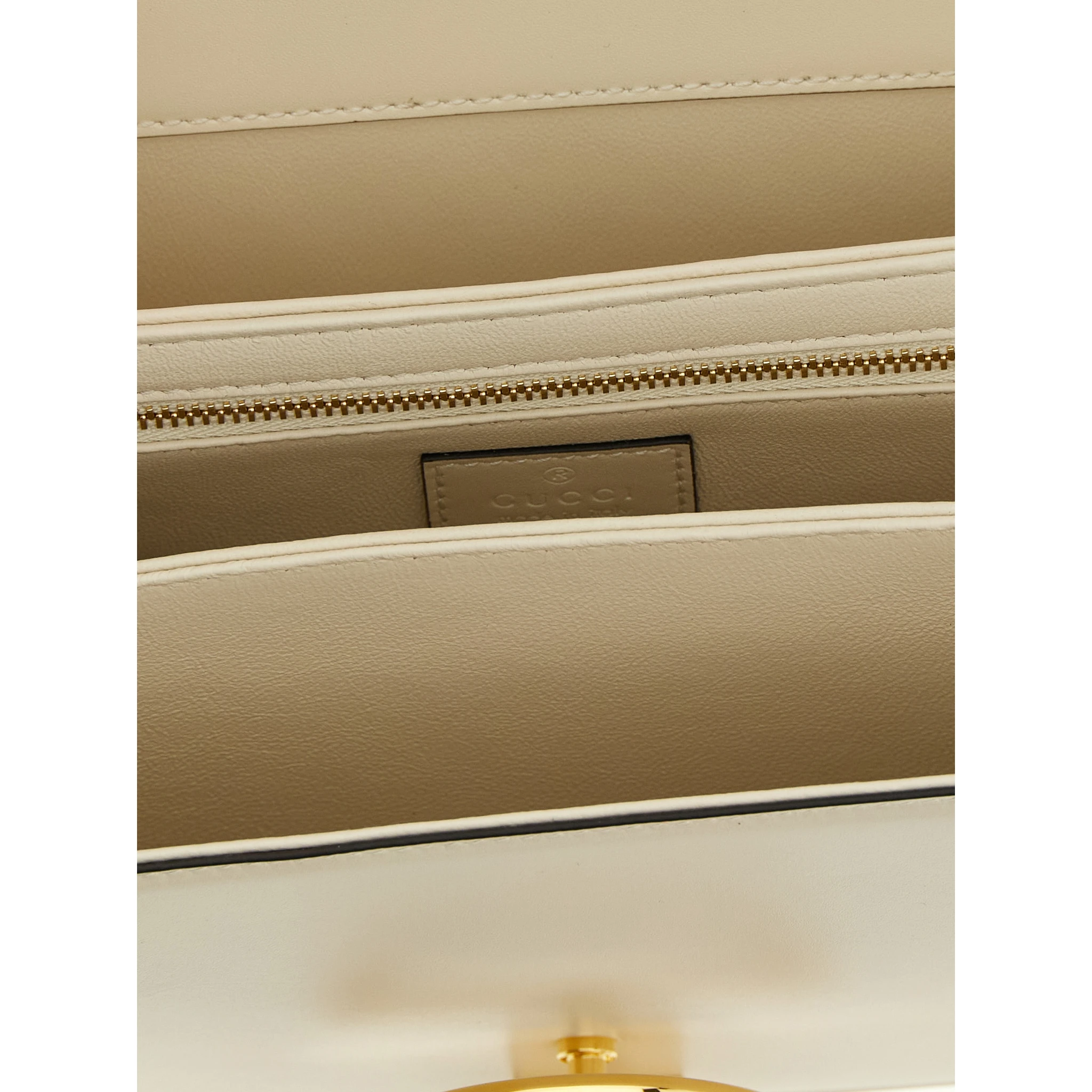 White Calfskin Shoulder Bag
