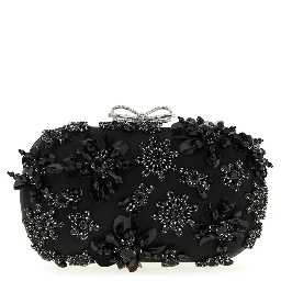Black Polyester Clutch Bag